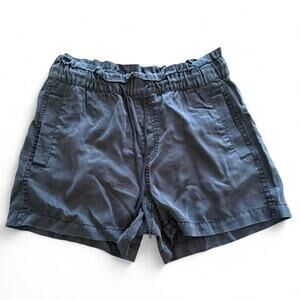 Loft black cotton drawstring shorts